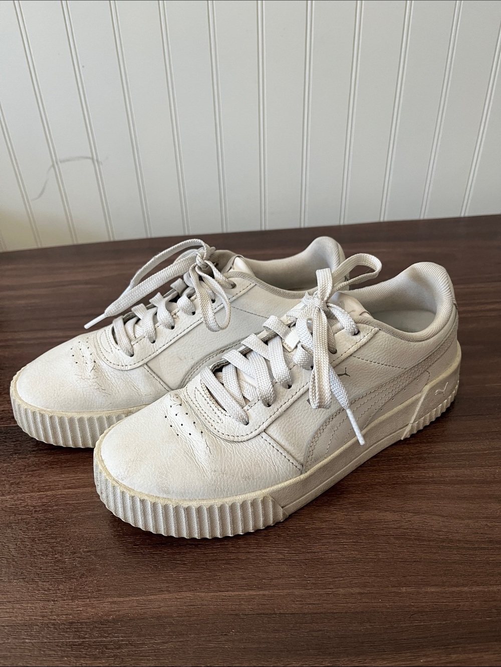 Puma Platform Sneakers in Off-White